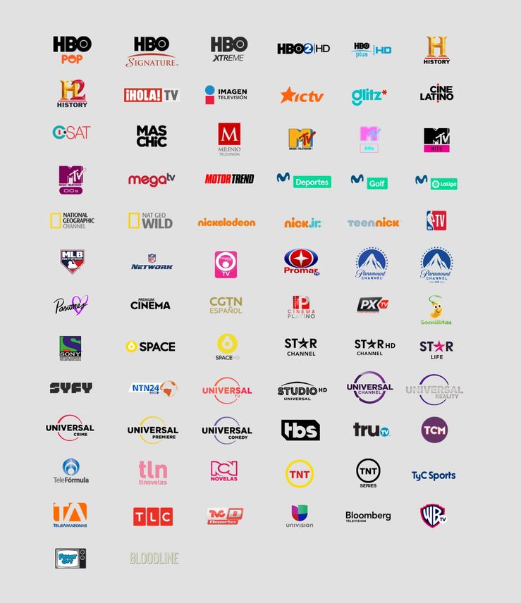 Grilla de canales del paquete Goo TV PRO — parte 2: cine, series e infantiles
